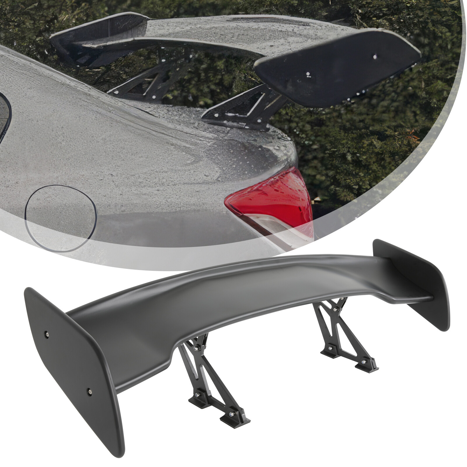 For Maserati Granturismo 47'' Matte Bk Rear Trunk Spoiler Wing GT Style Bracket
