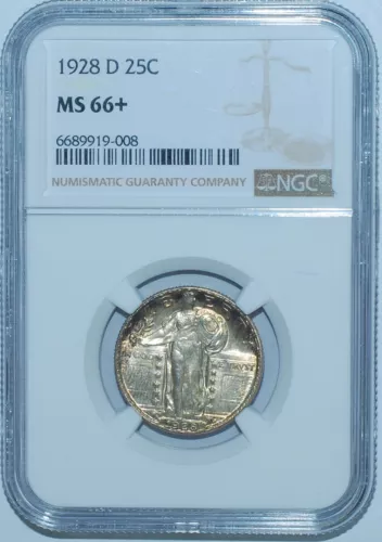 1928 D NGC MS66+ Standing Liberty Quarter