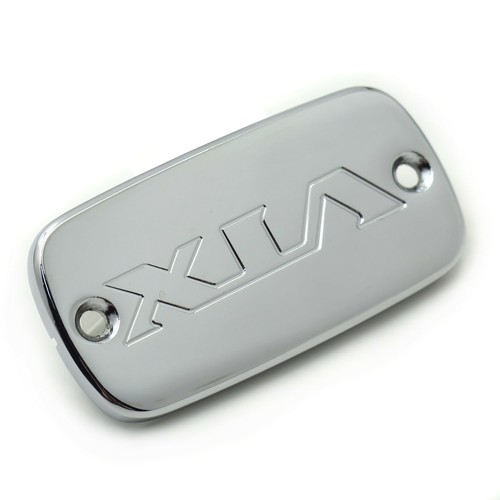 HTTMT Chrome Brake Fluid Reservoir Cap Cover "VTX" For 20022011 Honda