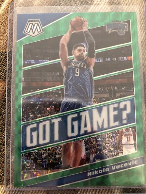 Nicola Vucevic 2019-20 Mosaic GOT GAME GREEN PRIZM SP Orlando Magic #21