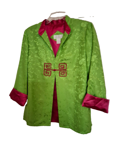 Ceinture En Soie J.Crew Rayures Vert Lime Rose Bleu - Taille S/M D Ring