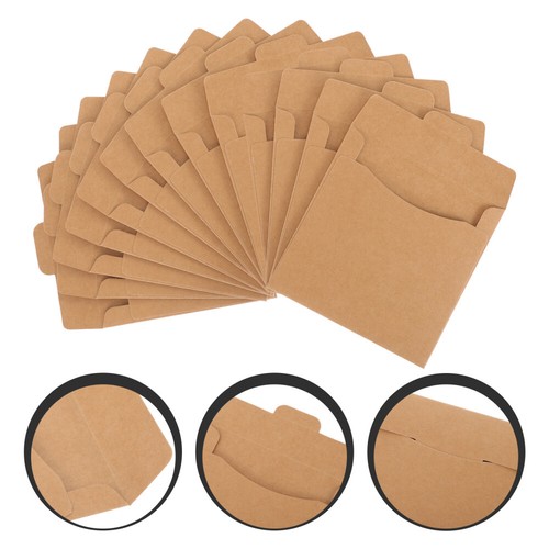 50 Pcs Storage Box Protective Packaging CD Pochettes En Papier Dvd De - Photo 4/12