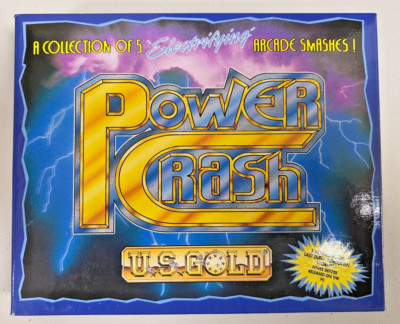 Power Crash (US Gold) IBM PC DOS Retro Spiel 3,5'' Diskette NOS sehr guter Zustand ausgelaufen