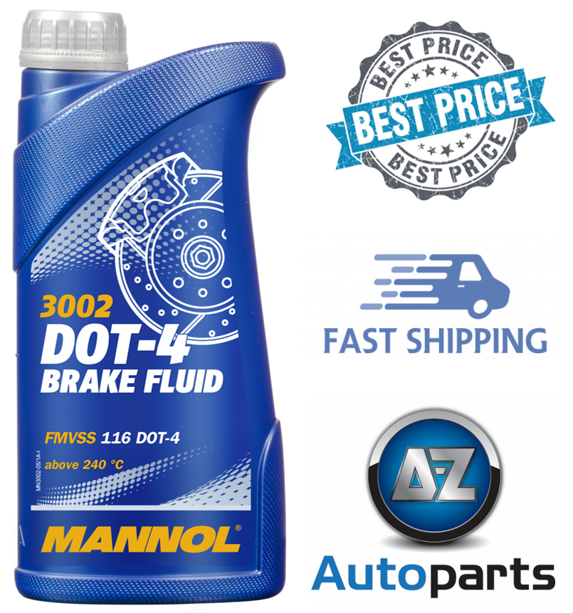 Mannol DOT 4 Brake & Clutch Fluid SAE J 1703, FMVSS 116, ISO 4925