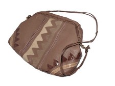Vintage Aztec Designed Venetto Handbag made in USA Skin Accent Size Medium