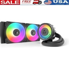 Intel LGA1851 LGA1700 CPU Cooler Water Cooling System W/ Integrated PWM Fan New