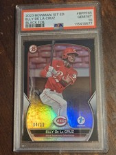 2023 Bowman 1st Edition Black /10 Elly De La Cruz PSA 10