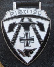 Brustanhänger Verbandsabzeichen PiBtl 120 Dörverden (E) Zinn