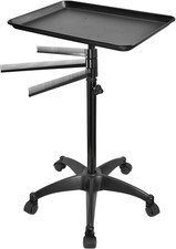 Vassoio arrotolabile da salone, carrello vassoio styling con porta capelli 3 pezzi, vassoio per tatuaggi carrello H