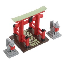 Miniature Japanese Landscape for Bonsai Decorations Home Torii Gate