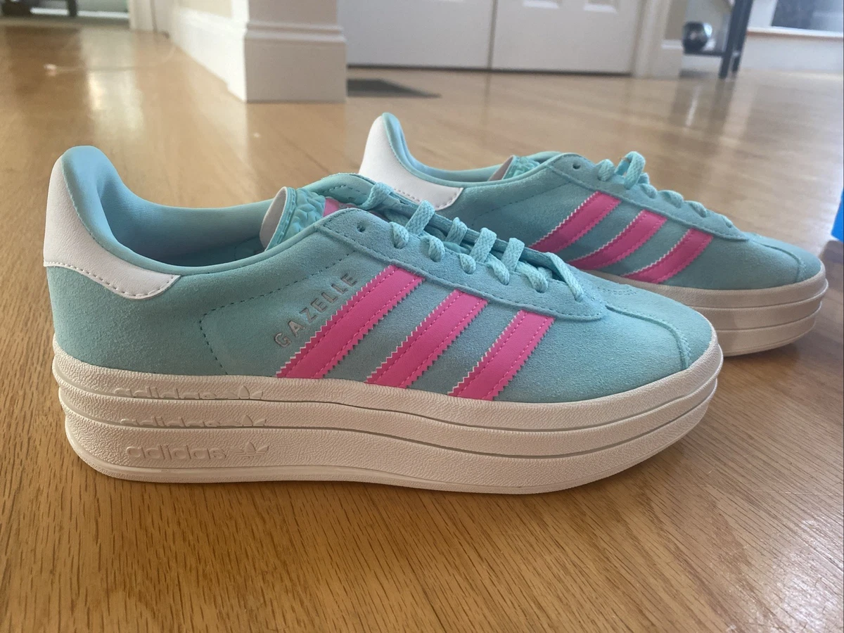 adidas Gazelle Bold Lucid Blue Pink W for sale | eBay