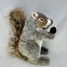 Folkmanis Gray Squirrel Full Hand Puppet Plush Realistic with Acorn Nut 2553