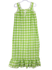 Vtg NWOT New Sears Gingham Modest Cotton Blend Nightgown Sz Small Cottagecore