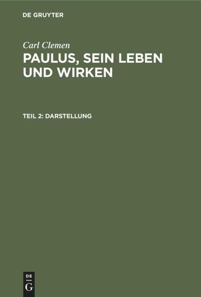Darstellung Carl Clemen-image