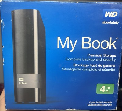 WD My Book 4TB 中古美品 WD 4TB My Book Desktop, Compact External Hard Drive - Easy Backup