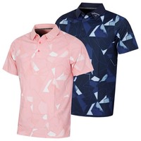 Callaway Golf Mens Kick Flip Print Wicking Golf Polo Shirt 36% OFF RRP