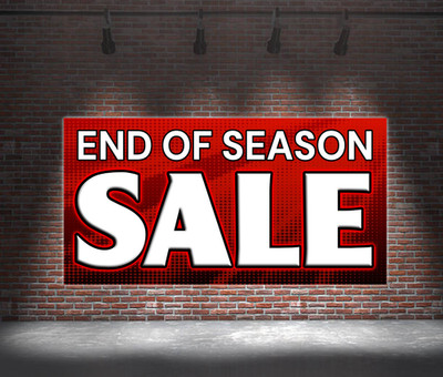 RABATT VERKAUF FÜR AUSSENBEREICH VERKAUFSBANNER 50 % RABATT BANNER PVC SCHILD