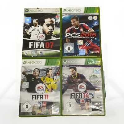 Xbox 360 Fußball Bundle FIFA 07 11 14 + PES 2015 Day One Edition - USK 0