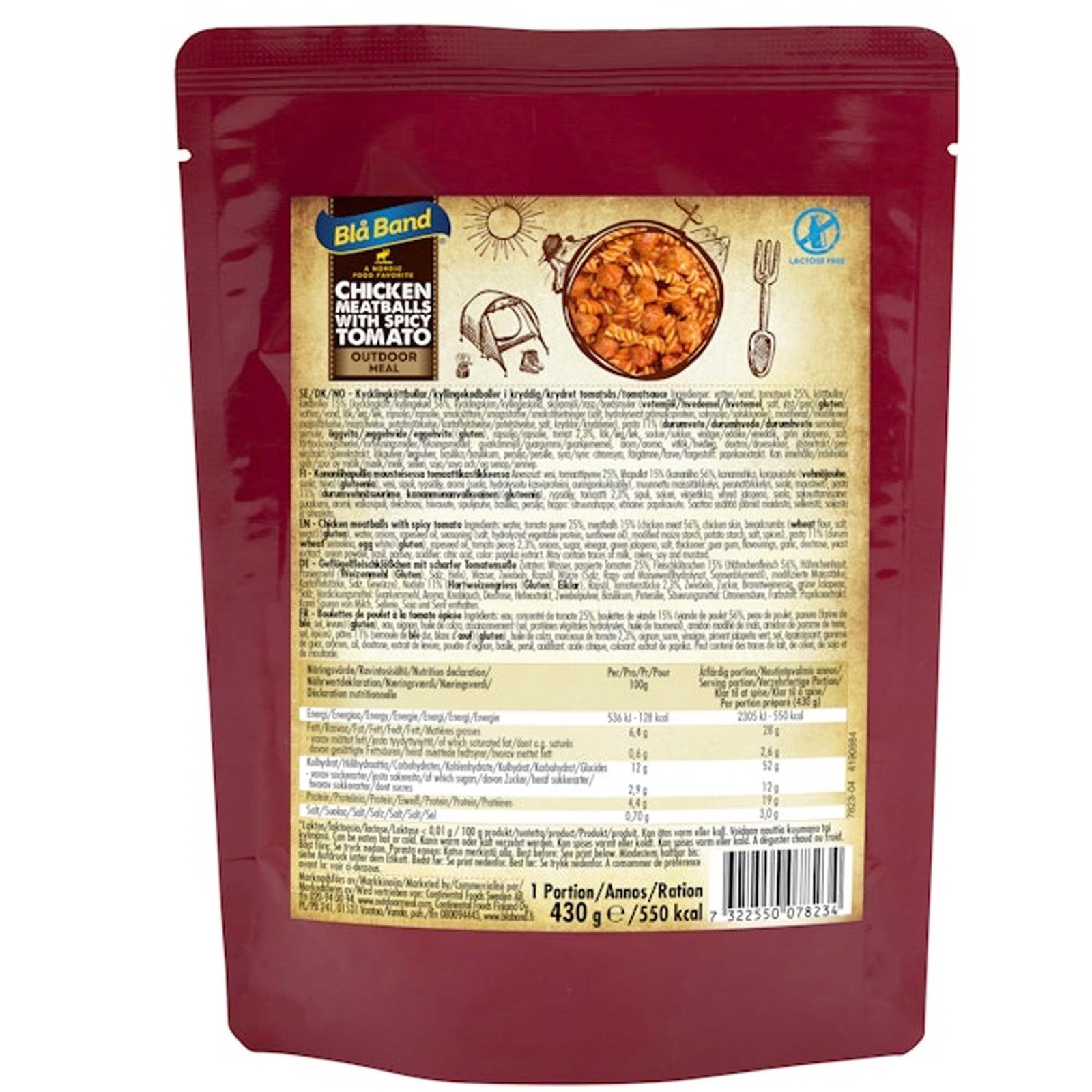 Bla Band Chicken Meatballs with Spicey Tomato Wet Meal 430g