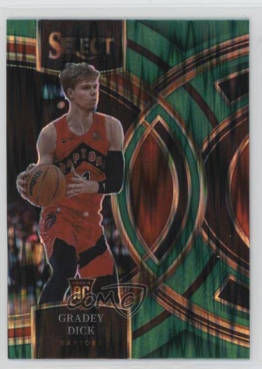 2023-24 Panini Select Premier Level Green Shock Prizm Gradey Dick #126 0rd2