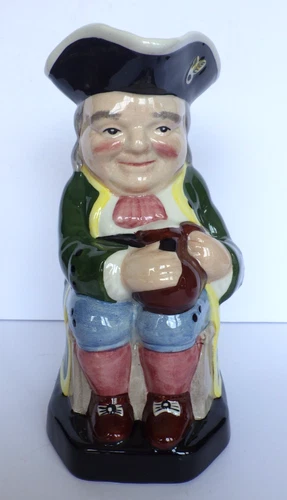Vintage Staffordshire England 9" Ceramic Toby Jug Pitcher Last Orders