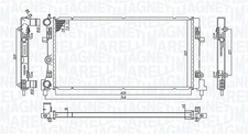 Motorkühler Wasserkühler MAGNETI MARELLI 350213182300 für VW POLO 5 6R1 6C1 602