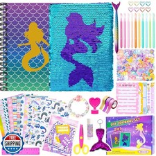 2-Pack DIY Journal Kit for Girls Ages 8-12 13 14 Year Olds, Birthday Gifts fo