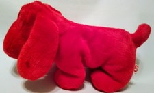 Vintage Ty Red Puppy Dog Rover Beanie Buddy Plush Stuffed 1998 12" Made in Korea