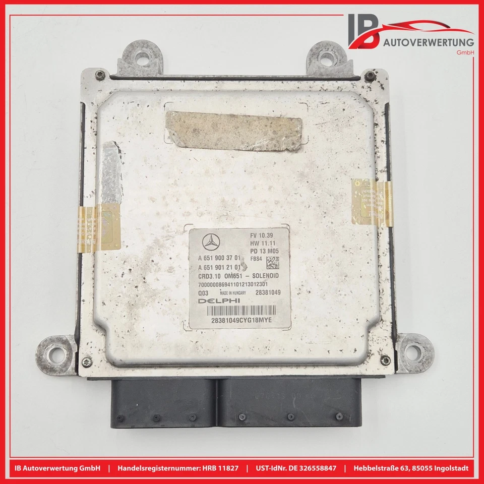 Steuergerät Mototsteuergerät A6519003701 MERCEDES-BENZ E-KLASSE W212 E200 CDI - Bild 3 von 4