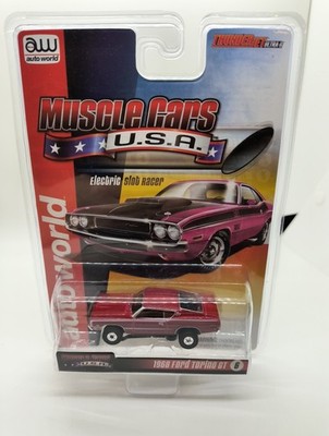 Auto World ~ '68 Ford Torino GT Muscle Cars ~ New in Clam Pack ~ Fits AW, AFX