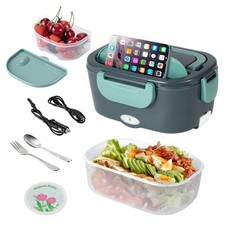 Electric Lunch Box Food Heater for Adult, 1.5L Large Capacity Heating Bento B...