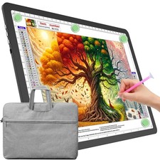 TOHETO A4 Light Board with Bag for Diamond Painting, Super Bag, Black