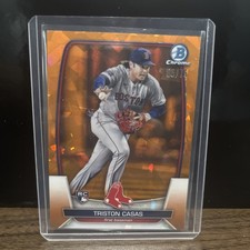 2023 Bowman Chrome Sapphire  Image Variation Triston Casas #32 Orange /75 (RC)