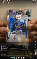 2025 Topps Pristine SETH LUGO #/75 Blue Refractor ENCASED AUTO PRISTINE Royals