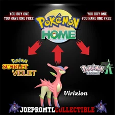 Pokemon Legends ZA (Z-A) Scarlet & Violet ✨ 6IV Shiny Virizion ✨Fast TRADE 🚀