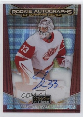 2024-25 O-Pee-Chee Platinum Rookie Red Prism /30 Sebastian Cossa #R-SB Auto 03ox
