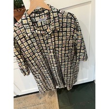 Bullock & Jones Mens XL 100% Cotton Vespa Scooter Shirt Made In Italy Lite