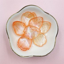 For Jewelry Making Beads 19 23mm Acrylic Beads 20pcs Flower Petal Transparent