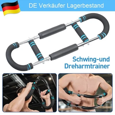 DENOTIP 3 Stufen Twister Armtrainer Brusttraining, Power Twister Bar, Muskelaufbau