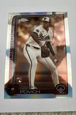 2025 Topps Chrome - Cade Povich #140 Sepia Refractor (RC)