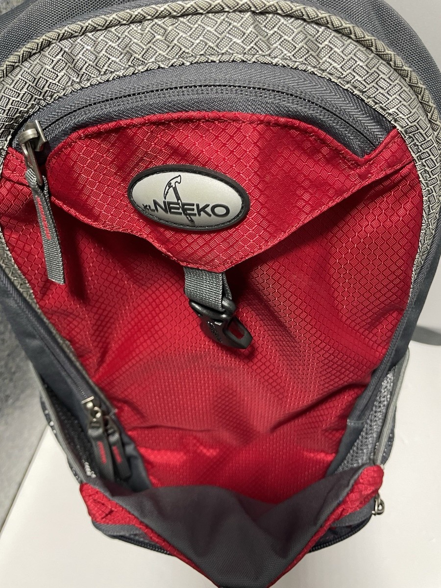 Hiking Backpack Neeko Excellent Condition Red And Grey 18x10