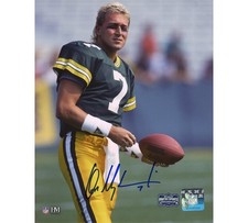 Don Majkowski signed Green Bay Packers Unframed 8x10 Standing with Ball Photo