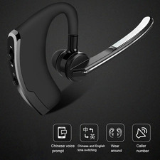 Noise Cancelling Headphone Bluetooth 5.0 Earpiece Driving Trucker In Ear Headset