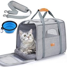 Morpilot Pet Carrier for Large Cats, Puppies Small Dogs Up to 25lbs