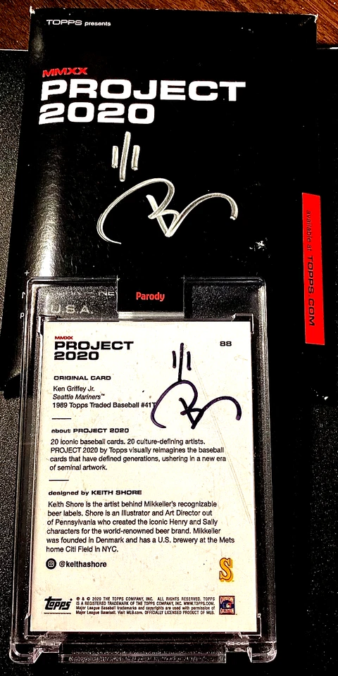 Ken Griffey Jr. 1/1 Topps Project #1 Gem Mint Seattle Mariners Artist Sealed SP - Imagem 2 de 4