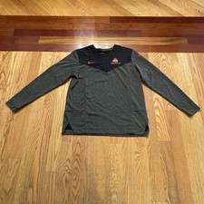 Women’s Nike Ohio State Buckeyes Hockey OSU Dri Fit Shirt Sz. M Long Sleeve