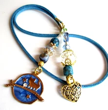 Cat & Tiny Czech Heart Bookmark  19 in