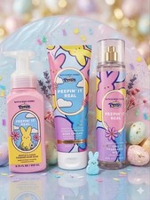 Bath Body Works Peeps Peepin' It Real Body Cream Fine Fragrance Mist Set