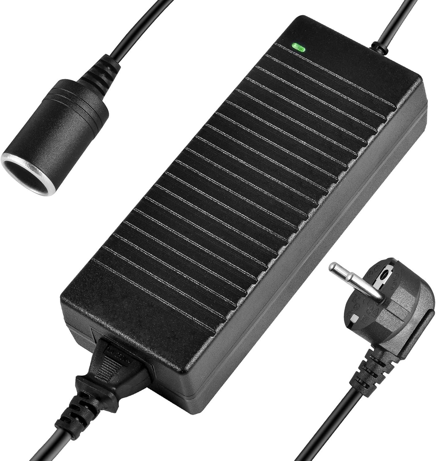 Presa Accendisigari per Auto Adattatore Da AC a DC Da 100V-240V a 12V 10A Alimen