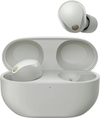 Sony WF-1000XM5 True Wireless Noise Canceling In-Ear Headphones Bluetooth Silver - Bild 1 von 4